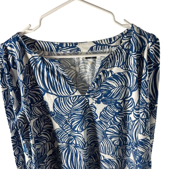 Lilly Pulitzer Cath Dress Women's Size Large Aegean Navy Beach Path NWOT! - Picture 4 of 5